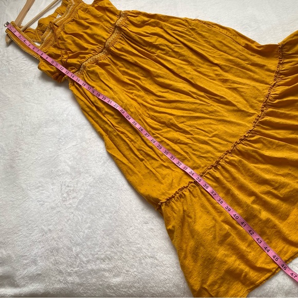 Golden Yellow Boho Midi Sundress - Picture 4 of 9